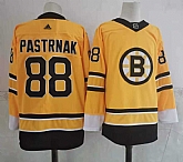 Boston Bruins 88 David Pastrnak Yellow Adidas 2020-21 Stitched Jersey,baseball caps,new era cap wholesale,wholesale hats